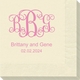 Vine Monogram with Text Napkins Image 3 of 3